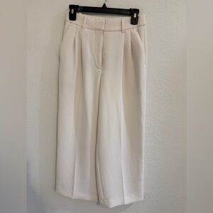 Aritzia Wilfred Cream Women's the effortless pant crepette